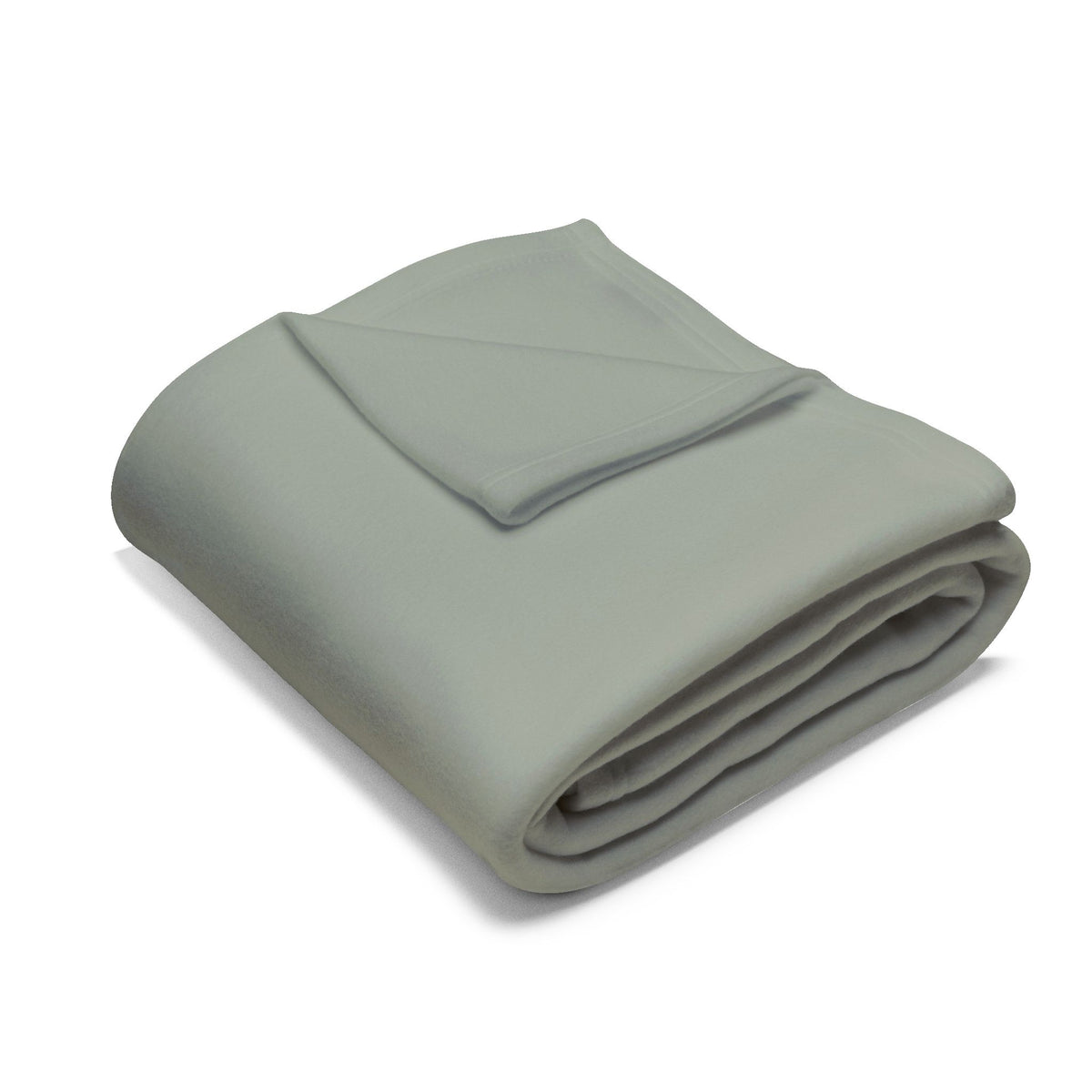 Green blanket folded up