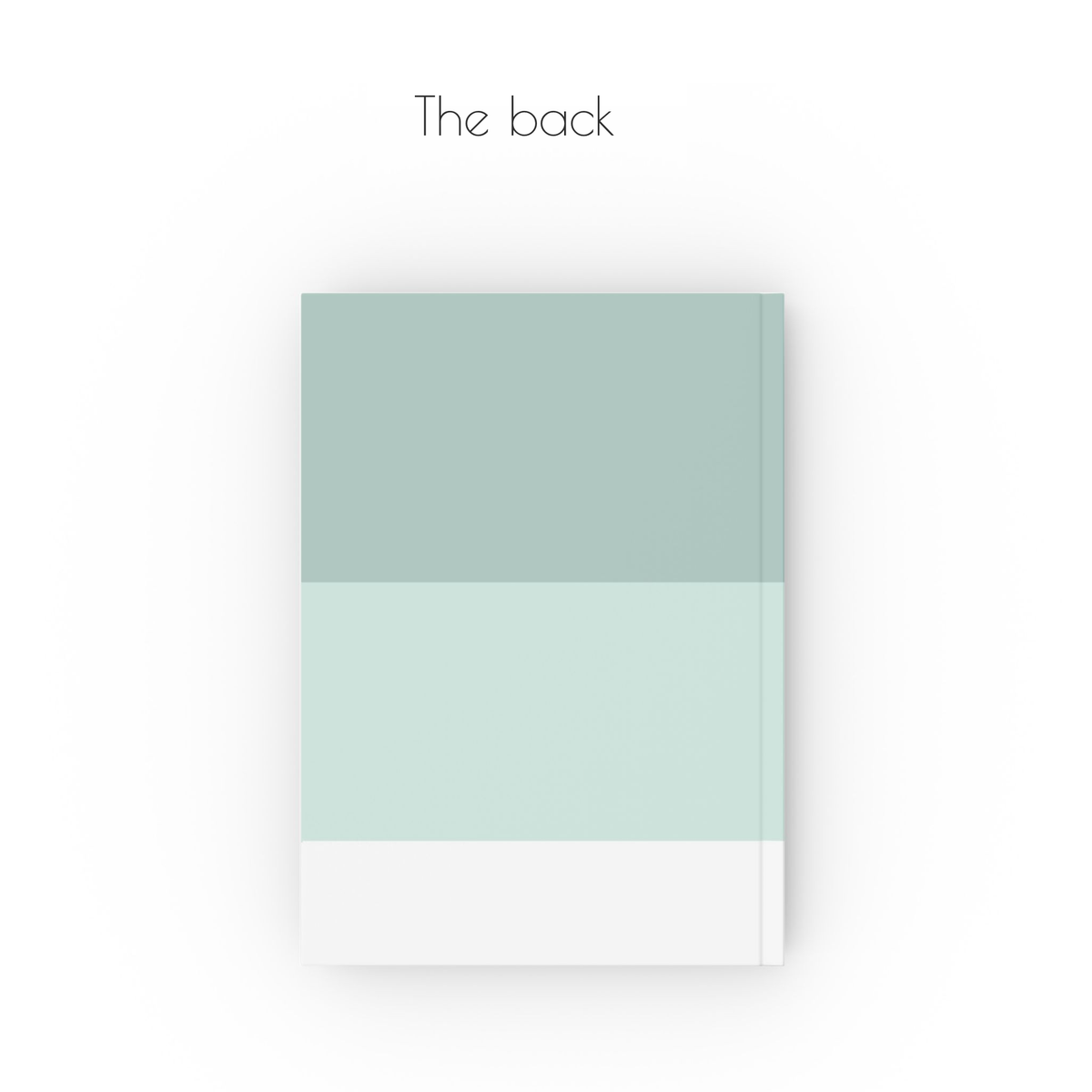 The back of the journal is the stripes with no text.